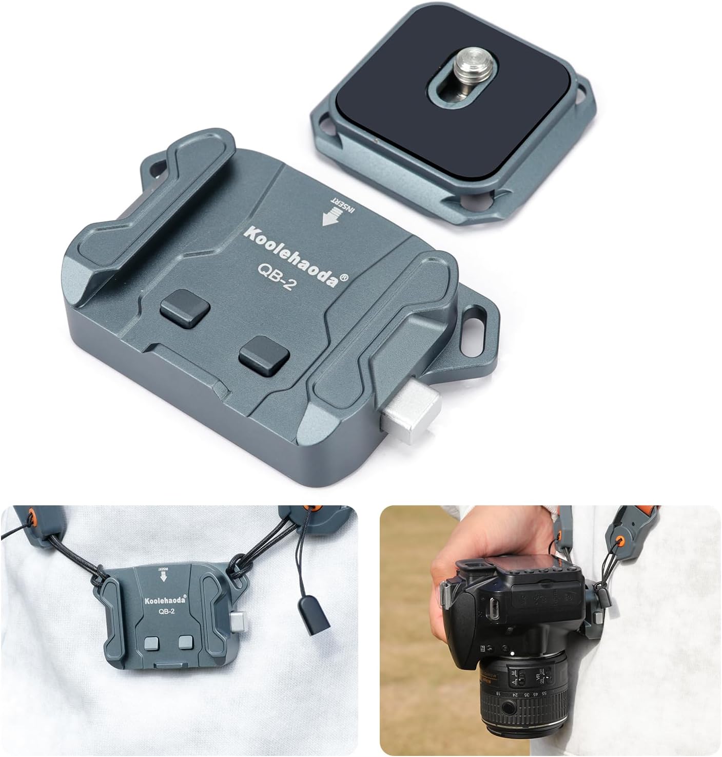 Shoulder Strap Quick Release Clamp & Plate