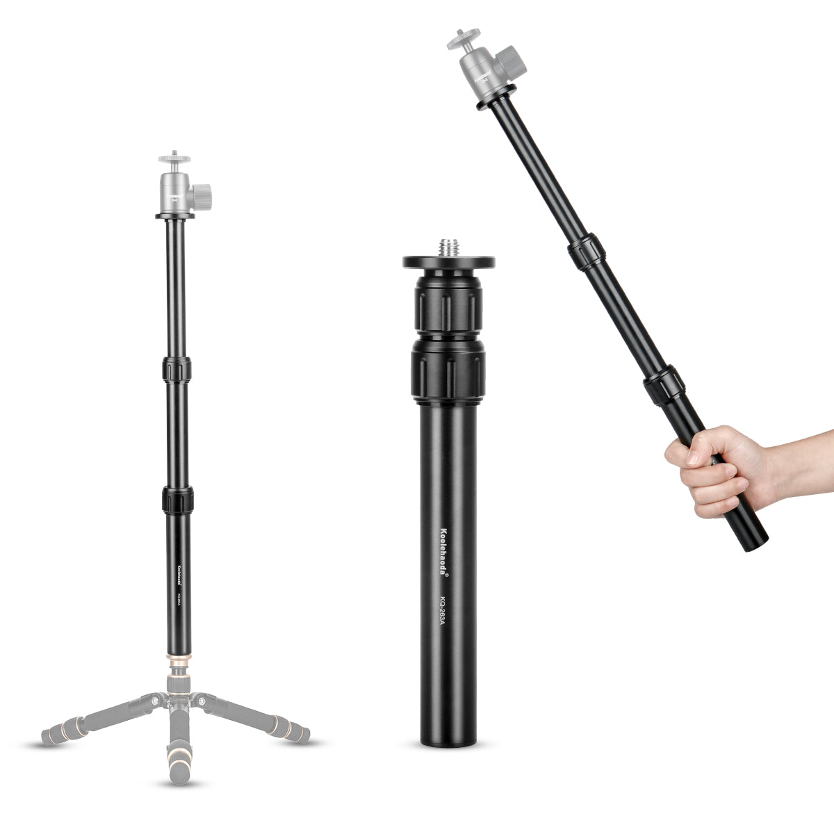 Extendible Tripod Center Column Shaft Aluminum Alloy Tripod Extension