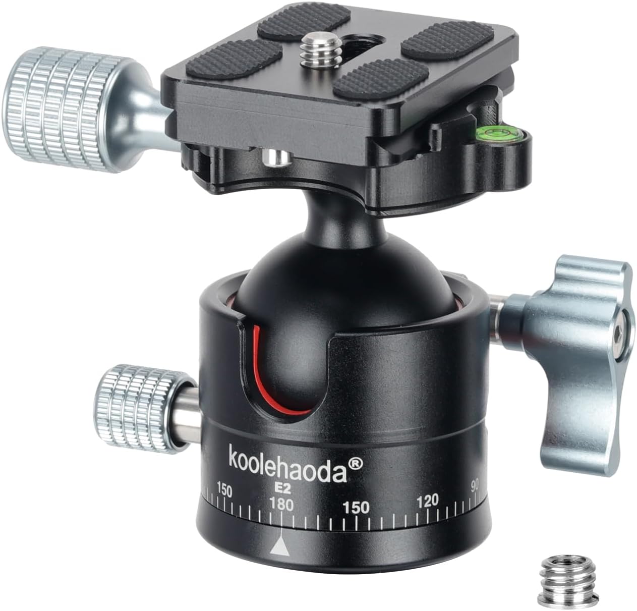 Low Profile Ball Head, Φ36mm Ball Diameter All Metal Tripod Head with 1/4" Screw Arca Swiss Quick Release Plates for DSLR Cameras Tripods Monopods, Max Load 33lbs/15kg