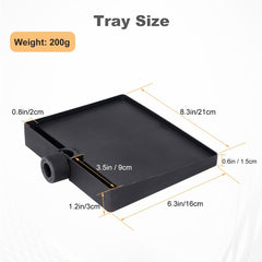 Sound Card Tray, Universal Microphone Stand Tray, Can be installed on diameter 12-22MM on Rod Holders,for Most Mic Stands,Light Stand, for Stage, Live Streaming, (8.3" x 6.3")