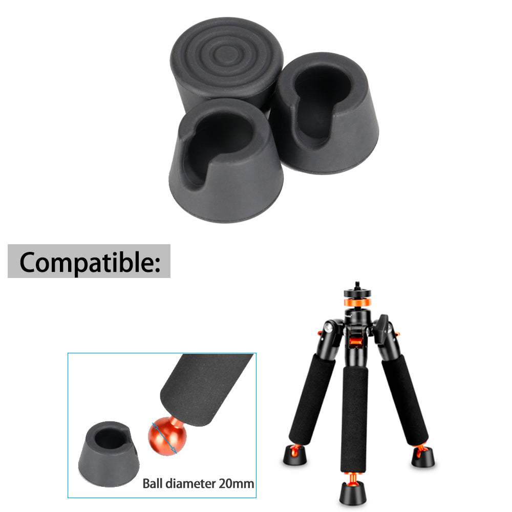Koolehaoda Rubber Feet for A3 Tripod Support Base -3 Packs