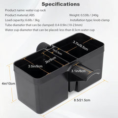 Universal Microphone Stand Tray, Mic Stand Cup Holder, Multi-function rack,Can be installed on diameter 12-22MM on Rod Holders,for Most Mic Stands,Light Stand, for Stage, Live Streaming