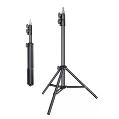 5.35Ft/160cm Light Stand,Portable Lighting Tripod Stand Photography Light Stand Lightweight Foldable Tripod Stand Compact for Video Recording Videography Live Streaming (LINCO C003-Black