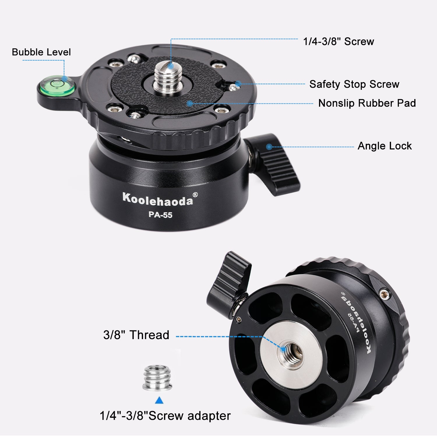 PA-55 Tripod Leveling Base Camera Leveller