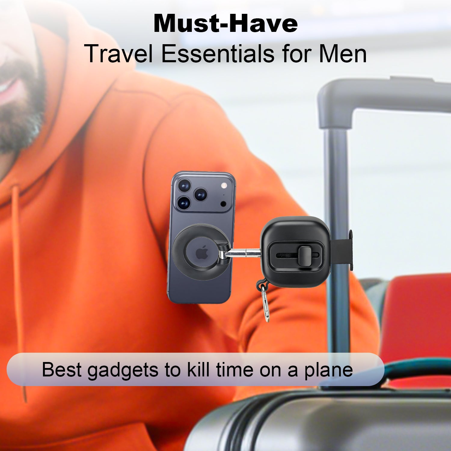 Universele Magnetische Telefoonhouder voor in de Bekerhouder - 360° Draaibaar en Universele Magnetische Telefoonhouder voor in de Bekerhouder - 360° Draaibaar en