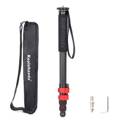 66-Inch Camera Monopod 28mm Tube Carbon Fiber Monopod Unipod Stick Lightweight & Compact Travel Monopod for DSLR Cameras (MP-286EC)