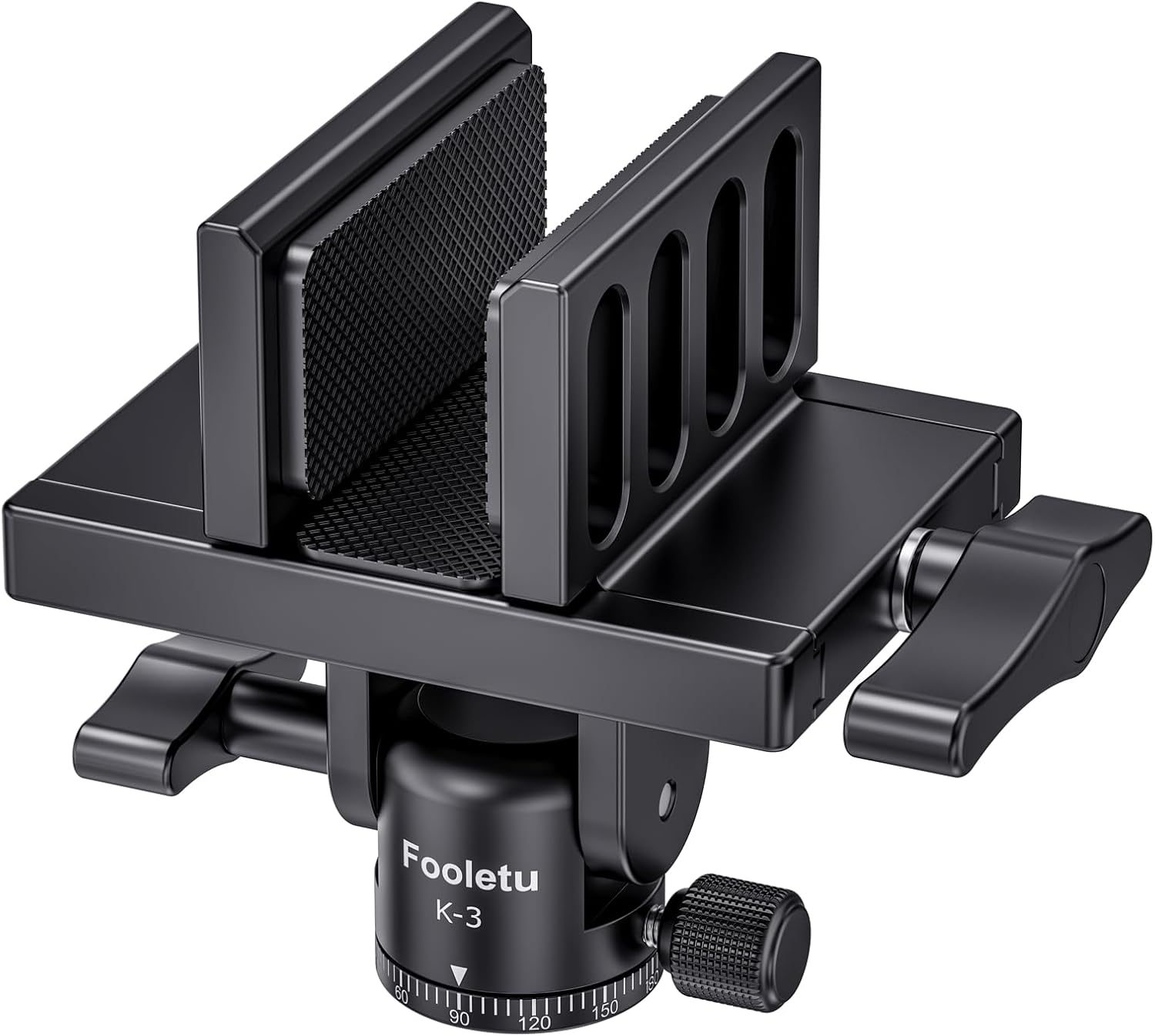 Shooting Saddle for Hunting Tripod, Rifle Saddle Tripod Head with 360° Horizontal Rotation & 90° Tilt, Shooting Stick Gun Rifle Rest Mount Adapter for Shooting and Hunting