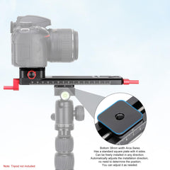 Macro Focusing Rail for Close-up Shooting Macro Photography Precise Focus Rail with1/4 Screw Quick Release Plate Compatible with Arca-Swiss for DSLR Camera Camcorder W-200