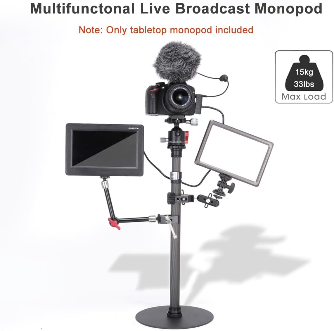 Carbon Fiber Monopod Camera Monopod Carbon Fiber Portable Compact