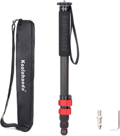 Monopod for Camera Carbon Fiber Photography Monopod Unipod Stick 65" Lightweight & Compact Travel Monopod for DSLR Canon Nikon Sony Video Camcorder, Easy to Carry (MP-285EC)