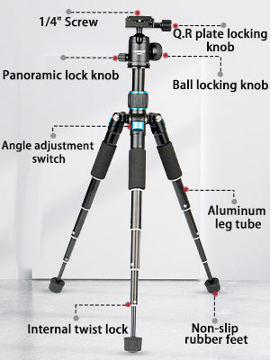 Koolehaoda Draagbaar mini-statief, in hoogte verstelbaar 8-20 inch, compact macro-tafelstatief met draagtas, gewicht slechts 0,68 kg Koolehaoda Draagbaar mini-statief, in hoogte verstelbaar 8-20 inch, compact macro-tafelstatief met draagtas, gewicht slechts 0,68 kg
