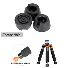 Koolehaoda Rubber Feet for A3 Tripod Support Base -3 Packs