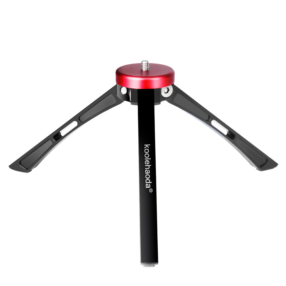 Koolehaoda Mini Tripod, Desktop Tabletop Stand Compact Tripod CNC Aluminum Design for Gimbal Handle Grip Stabilizer and All Cameras, Max Payload of 20Kg