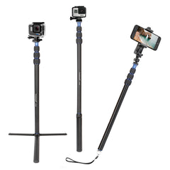 Koolehaoda selfie Stick, Extendable Selfie Stick with Tripod Stand, Portable, Lightweight, Compatible for GoPro Hero 10/9/8/7/6/5/4/3+/3/Session/GOPRO Hero (2018)/Cameras,DJI OSMO Action,Ricoh Theta S/V,Compact Cameras and Cell Phones