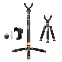 Shooting Stick Monopod with Tripods Base and 360 Degree Rotate U Yoke Holder(K-266+A3)