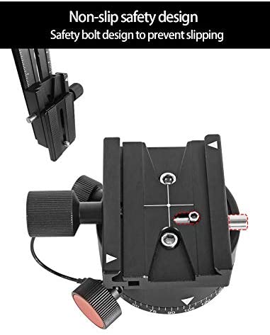 Koolehaoda Panoramic Tripod Head Indexing Rotator with Compatible for Arca Swiss Quick Release Plate,Max. Load 22Lbs (LEP-02)