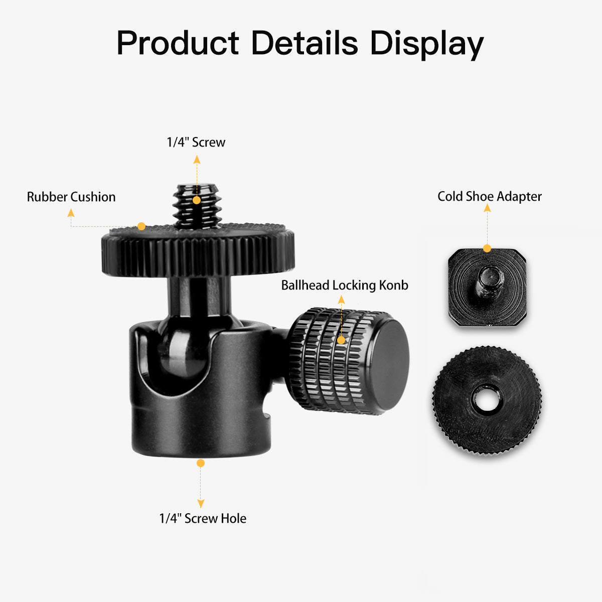 NEEWER Adapter Voor Lichtstandaard Met Koude Schoen En 1/4 Inch Schroef Mini Kogelkop Omkeerbare Montageplaat Cameramonitor Ringlicht Past Op Platte Kop Giekarm C Standaard Max Belasting 10 2707528097 NEEWER Adapter Voor Lichtstandaard Met Koude Schoen En 1/4 Inch Schroef Mini Kogelkop Omkeerbare Montageplaat Cameramonitor Ringlicht Past Op Platte Kop Giekarm C Standaard Max Belasting 10 2707528097