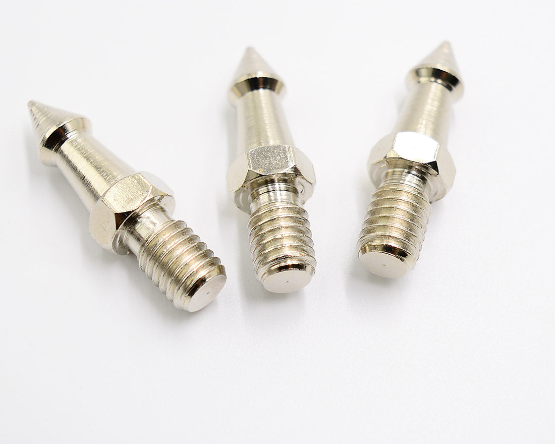 koolehaoda 3 pcs Metal Spikes 3/8" Screw Suitable for tripods monopods with 3/8" Threads.