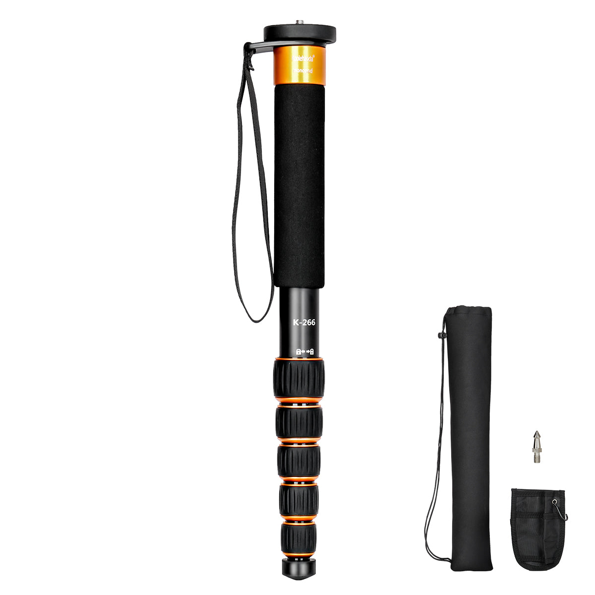koolehaoda 6-Section Monopod Compact Portable Photography Aluminum Alloy Unipod Stick, Max. Load 10kg / 22lbs, Folding Size is only 38CM (Black): Tripods & Monopods koolehaoda 6-Section Monopod Compact Portable Photography Aluminum Alloy Unipod Stick, Max. Load 10kg / 22lbs, Folding Size is only 38CM (Black): Tripods & Monopods