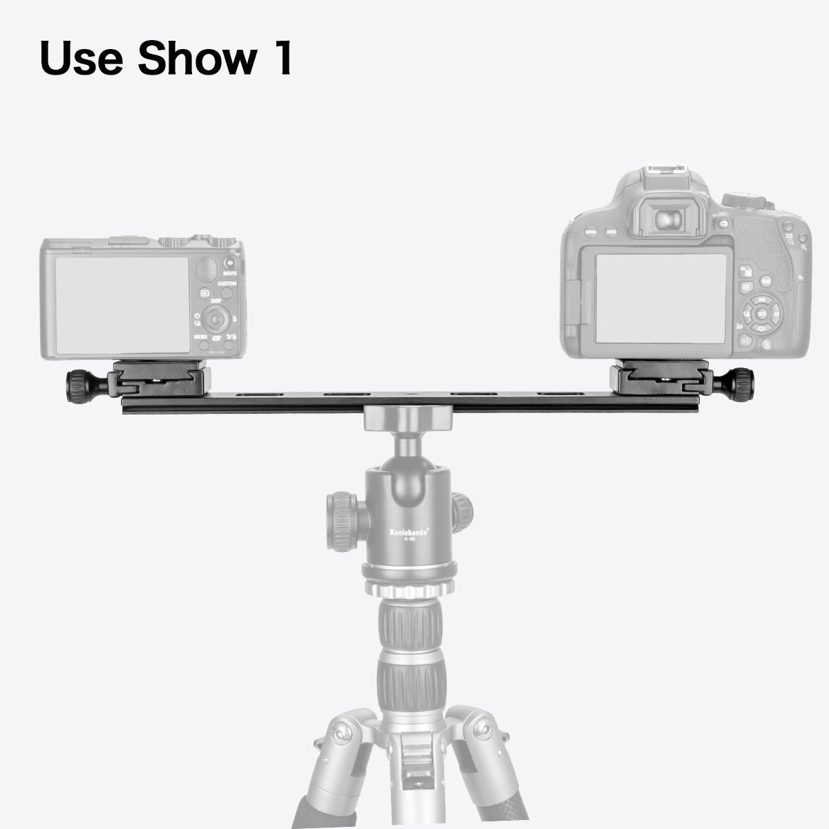 Lengthened Quick Release Plate Double Dual Quick Release Plate DSLR Camera Tripod Mount Bracket Ball Head with Quick Release Plate (PU-380)