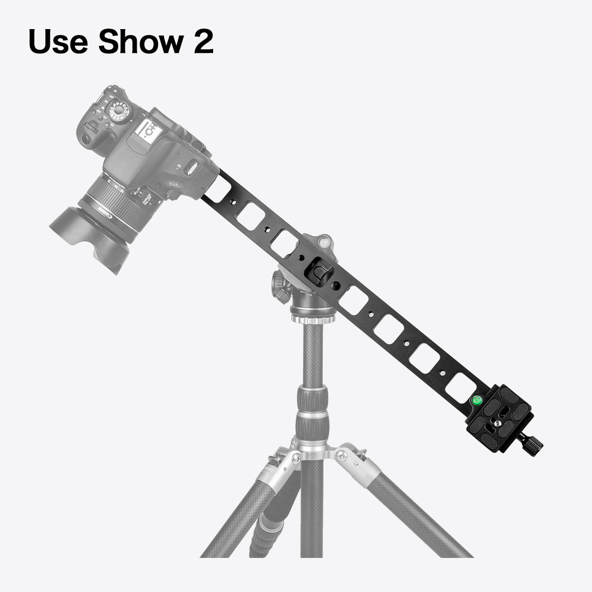 Aluminium 480mm Professional Rail Nodal Slide Metal Quick Release Clamp for Camera with Arca Swiss Compatible for Tripod Ballhead