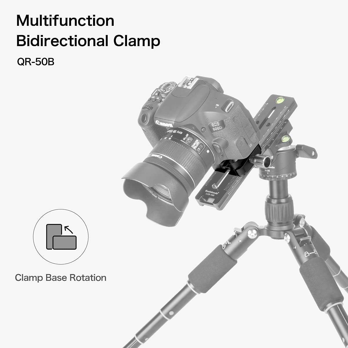 Double Quick Release Clamp Can be Rotated 90° （QR-50B ）