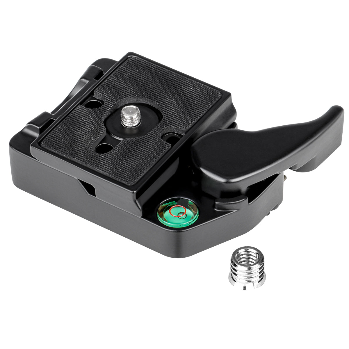 Camera 323 Quick Release Adapter for Manfrotto Tripod 200PL-14 Compat Plate (Black)